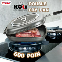 KOKI DOUBLE FRY PAN ➜ 600 Poin = 20 Kwitansi KIRIMAN UANG